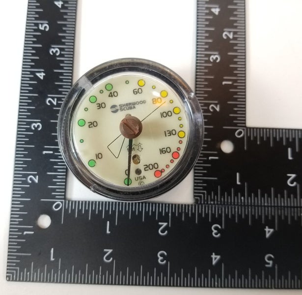 Sherwood 200ft Depth Gauge Puck Module Scuba Dive + Max Depth Gauge ...