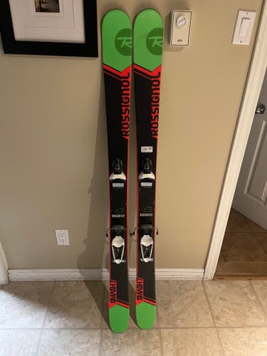 Used Rossignol 150 cm Smash 7 Skis With Bindings Max Din 12