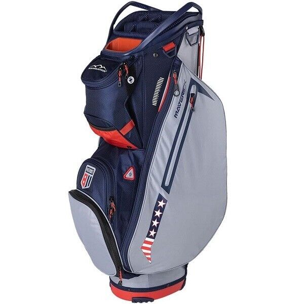 Sun Mountain Golf 2024 Maverick Cart Bag - 14-Way - PATRIOT - USA Edition