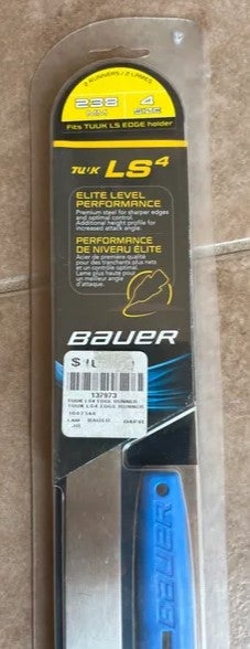 1 pair of Bauer Tuuk Lightspeed 4 Edge LS4 Steel Runners /Blades, 238MM, Skate Size 3.5, 4
