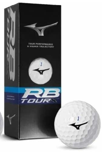 Mizuno RB Tour-X Golf Balls (White, 3pk) 1 Sleeve 2023  NEW