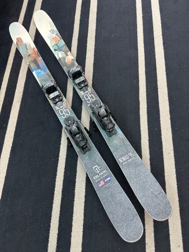161cm Icelantic Nomad 95 Skis w/ Tyrolia Attack 13 Demo Bindings