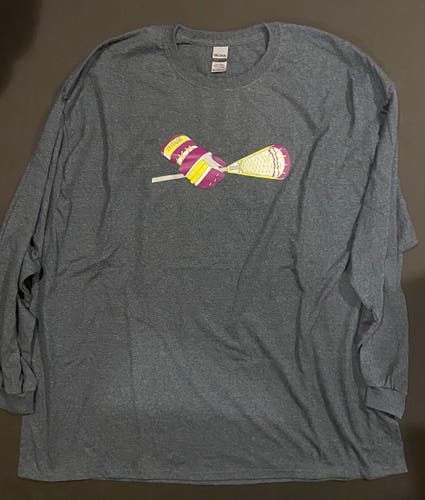 Vintage Lax Brand Lacrosse Shirt Long Sleeve (3xl)