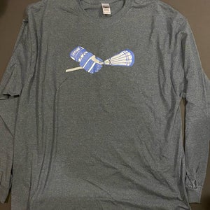Vintage Lax Brand Lacrosse Shirt Long Sleeve (2XL)