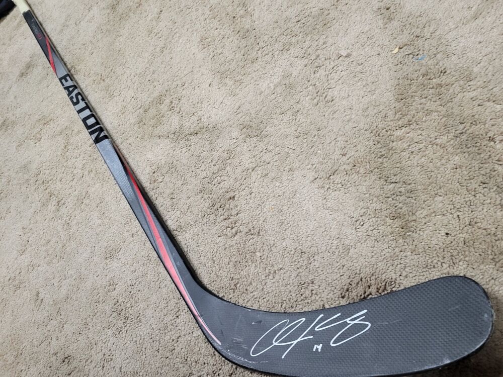 CHRIS KUNITZ 14'15 Signed Pittsburgh Penguins NHL Game Used Hockey Stick COA