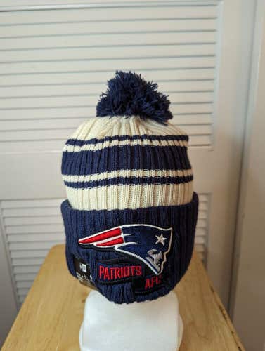 NWT New England Patriots New Era Winter Pom-Pom Hat NFL