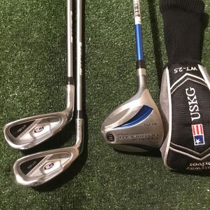 USKG (Left Handed) WT-25u Set (3 FW Driver, 7 Iron, PW) Graphite Shafts 45”