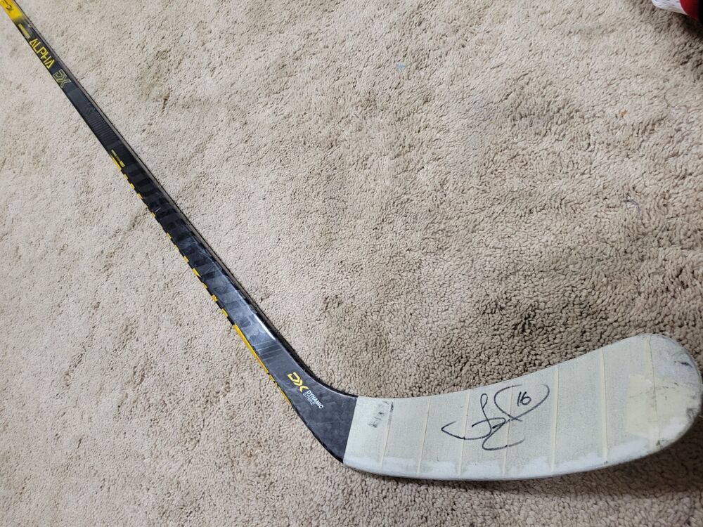 JASON ZUCKER 20'21 Signed Pittsburgh Penguins NHL Game Used Hockey Stick COA 3