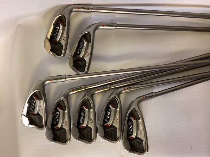 Used Ping G20 Red Dot Sr Rh 5i-sw Senior Flex Graphite Shaft Iron Sets