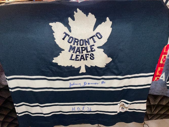 Johnny Bower Signed Toronto Maple Leafs Sweater