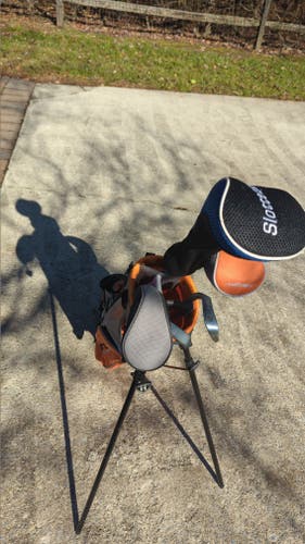 Cobra Junior Golf stand bag with 5 clubs and BONUS 3 DOZEN PREMIUM GOLF BALLS