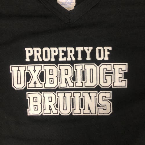 Uxbridge Bruins OHA JrC XXL black practice jersey #23