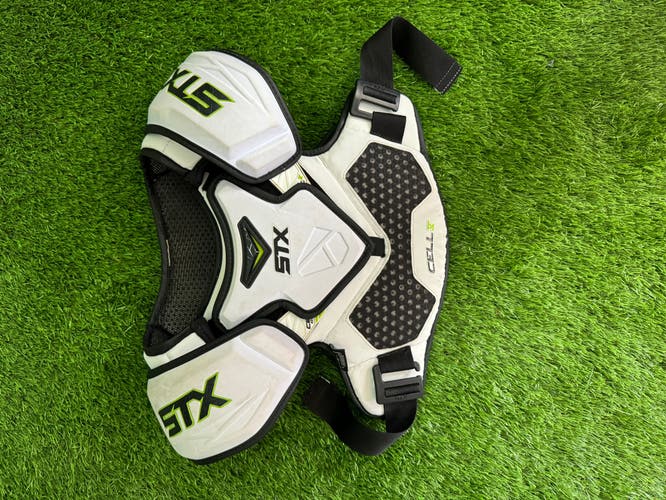 Used Large STX Cell V Shoulder Pads