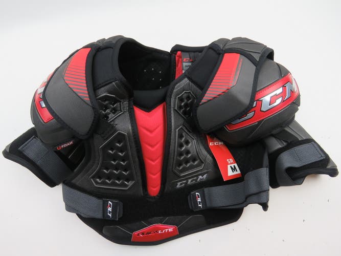 CCM Quicklite NHL Pro Stock Hockey Player Shoulder Pads Senior Size Medium NEW!