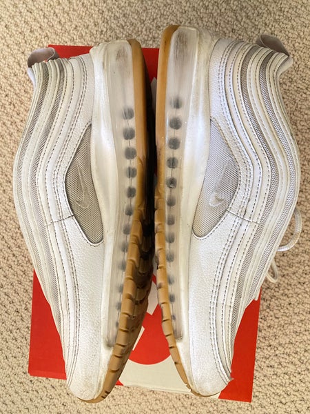 Nike Air Max 97 White Gum men's Size 9.5 Women 10.5 wz box