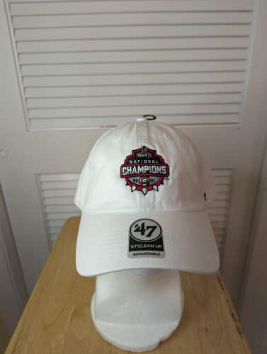NWS Georgia Bulldogs 2021 National Champions '47 Clean Up Strapback Hat NCAA