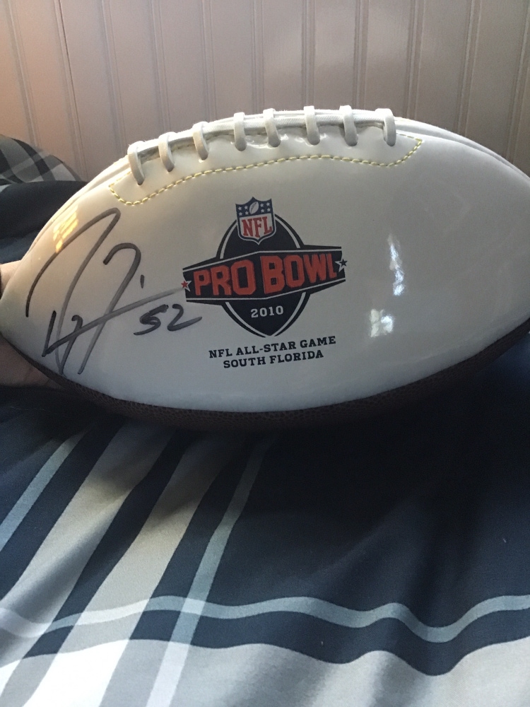 Ray Lewis signed football