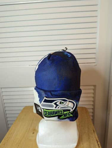NWT Seattle Seahawks New Era Ink Winter Hat NFL