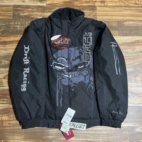 Drift Racing Black Snowmobile Jacket Mens Sz Large BRAND NEW WITH TAGS $209.95