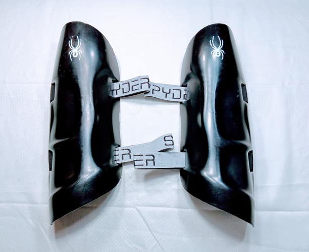 Spyder SL Shin Guards – 14.5” Black – Almost-new cond