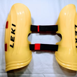 Leki SL Shin Guards – 12.75” Yellow – Almost-new cond