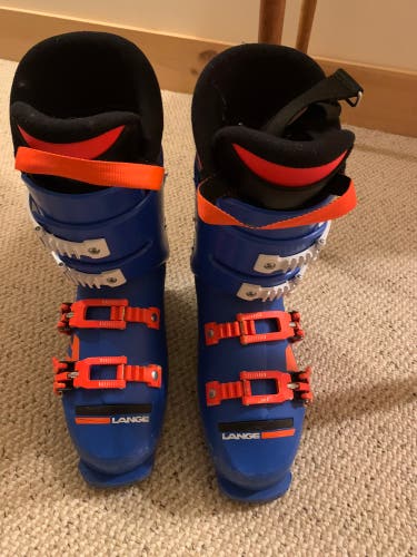 Lange Youth Downhill Race Boots 245 Blue