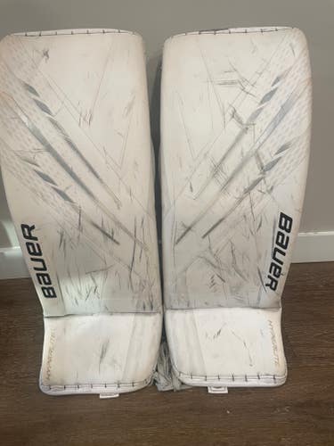 Used XS Bauer Hyperlite Goalie Leg Pads