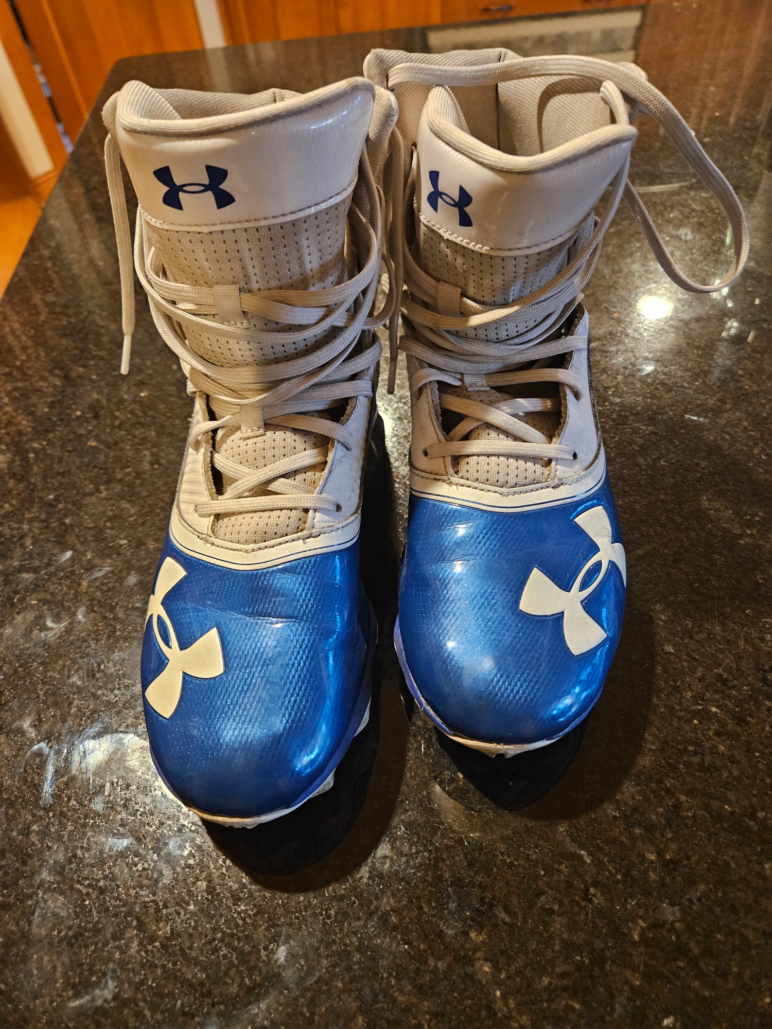 Used Men's Size 8.0 (Women's 9.0) Molded Cleats Under Armour High Top