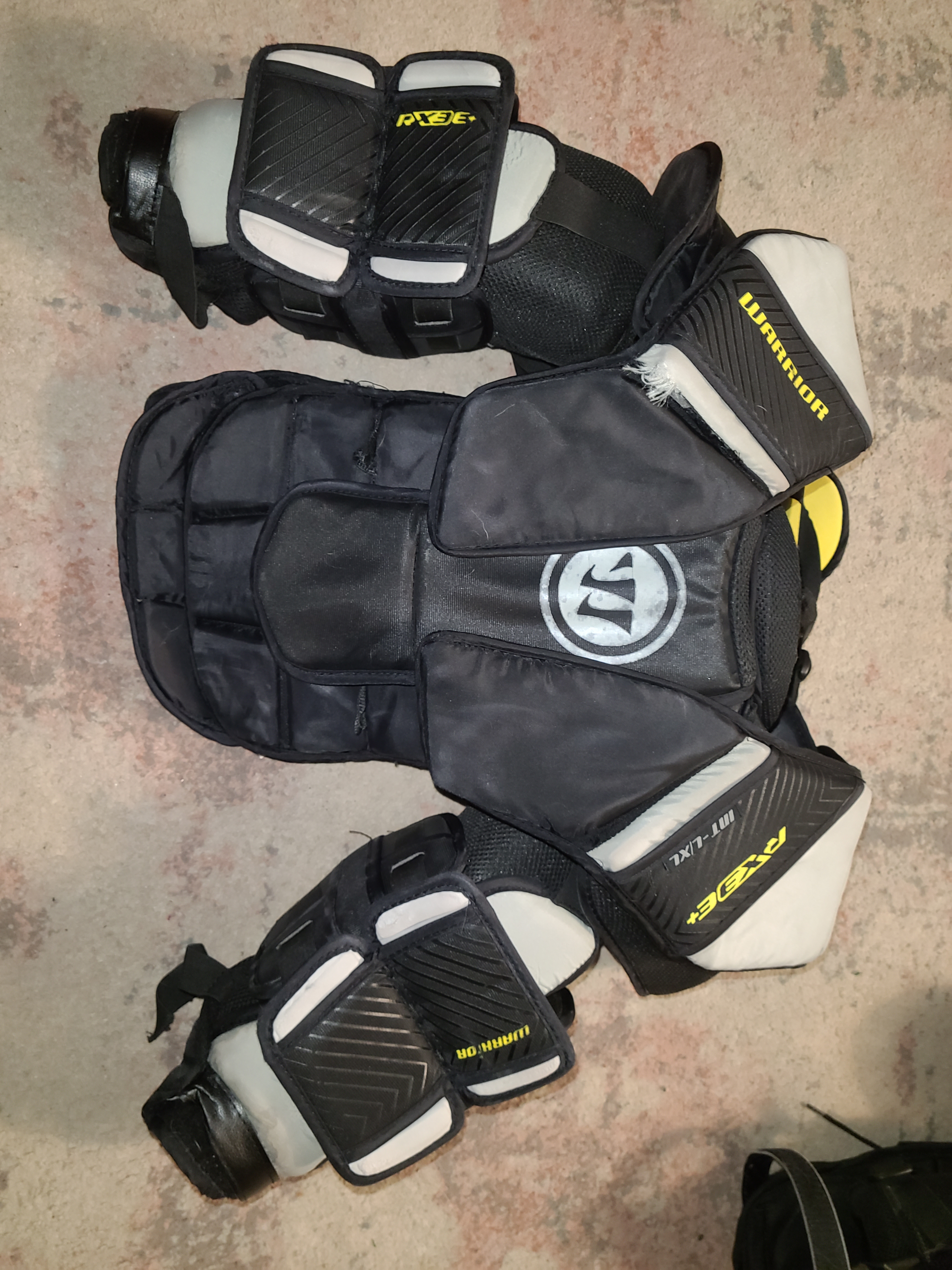 Used Large Warrior RX3E+ Goalie Chest Protector