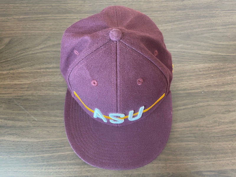 ASU Sun Devils NCAA ARIZONA STATE Adidas Size Small/Medium Maroon Flex Fit  Hat! | SidelineSwap | Flex Caps