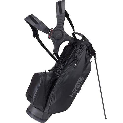 Sun Mountain 2024 H2NO Waterproof Stand Bag - 14-Way Golf Bag - STEEL BLACK