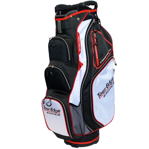 Tour Edge Xtreme 7.0 Cart Bag - 14-Way Golf Bag - BLACK / RED / WHITE