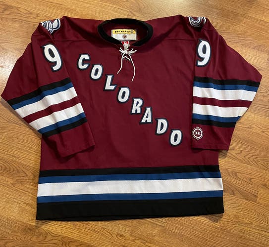 Colorado Avalanche KOHO Third Jersey #9 Paul Kariya size XL