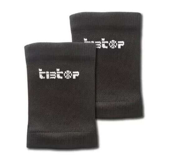 Sporti France Adult TibTop Navy Elastic Shin Pad Support Holders TSA1090 NWT $12