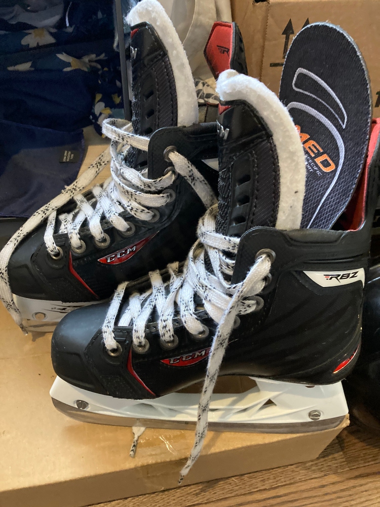 Used CCM Regular Width Size 1 RBZ Hockey Skates