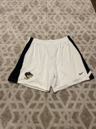 Ferrum College White Used Men's Nike Game Shorts