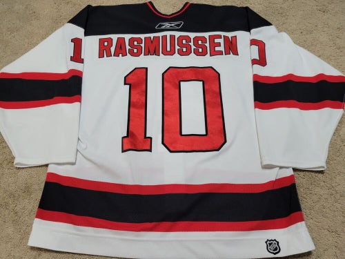 Erik Rasmussen 06'07 "25th" New Jersey Devils Photomatched Game Worn Jersey