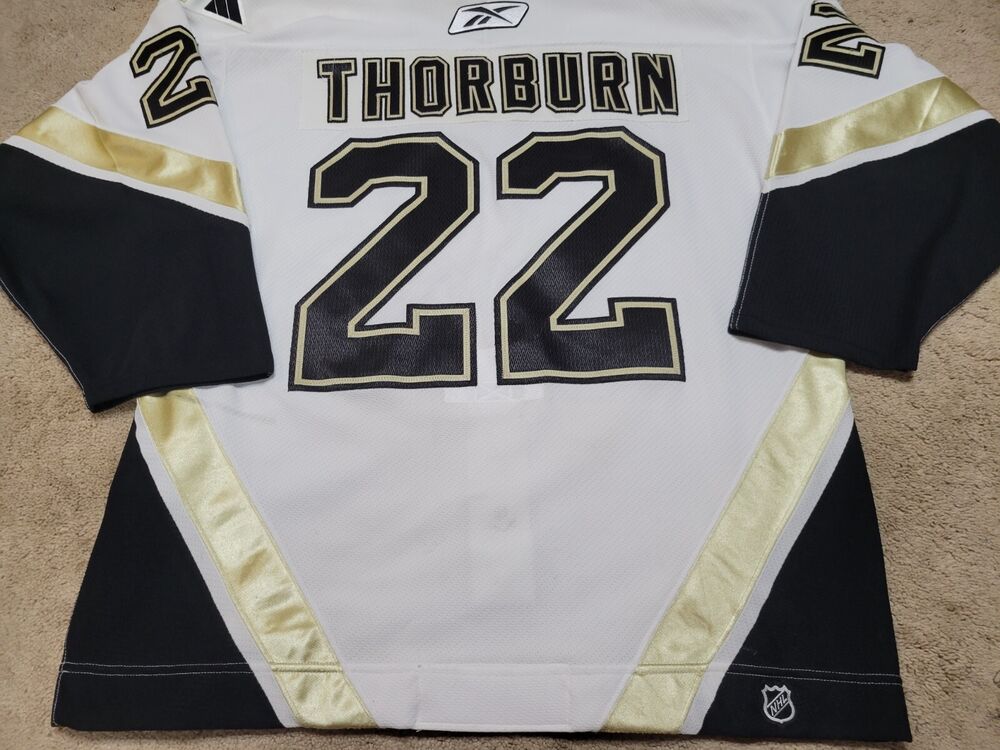 Chris Thorburn 06'07 White Pittsburgh Penguins Photomatched Game Worn Jersey COA