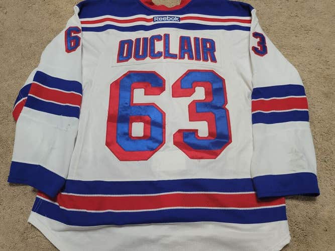 Anthony Duclair 14'15 1st Game and Point New York Rangers Game Worn Jersey COA