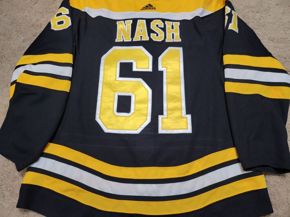 Rick Nash 17'18 "Final Season" Black Boston Bruins Photomatched Game Worn Jersey