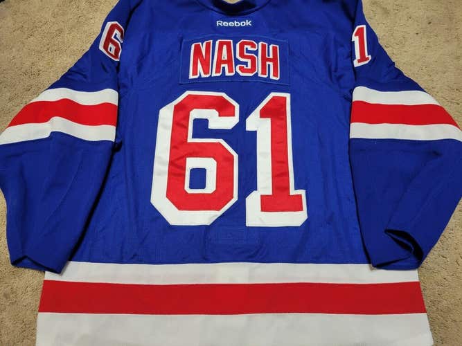 Rick Nash 12'13 Blue New York Rangers Photomatched Game Worn Jersey
