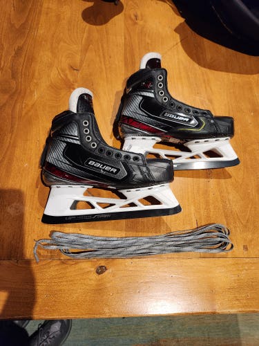 Senior Used Bauer Vapor 2X Pro Hockey Goalie Skates Extra Wide Width Size 6