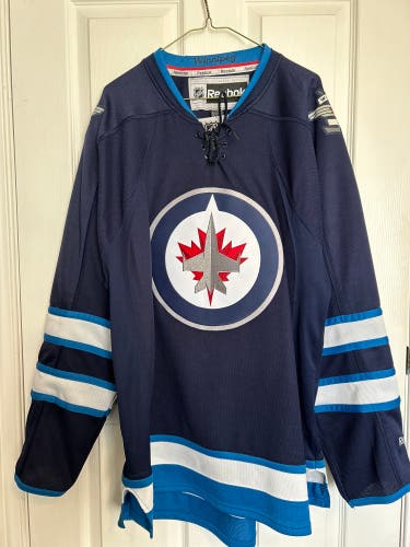 Winnipeg Jets Navy Reebok Jersey XL