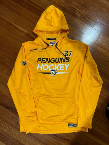Sidney Crosby Pittsburgh Penguins Fanatics Authentic Pro Locker Room Hoodie Large Team Player Issue