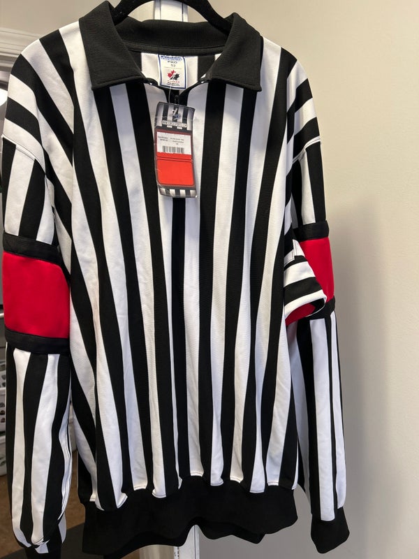 Force Pro Referee shirt with sewn on bands Size 52