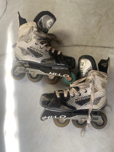 Used Mission Regular Width Size 4 Inhaler FZ-5 Inline Skates
