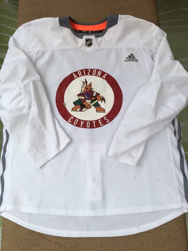 Arizona Coyotes Adidas MIC Pro Stock Hockey Practice Jersey Size 58