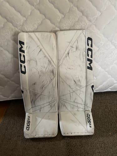 Used 33" CCM  Axis 2.9 Goalie Leg Pads