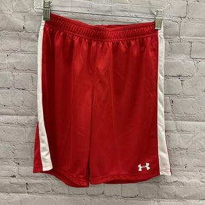 Under Armour Youth Boys UA Soccer Red White Soccer Shorts 1217317 NWT MSRP $18