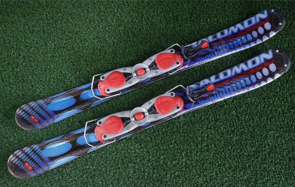 SALOMON - サロモン SALOMON MINI MAX 99.9 SNOWBLADE Salomon Minimax Snowblade 100cm Short Skis w/ Bindings | eBay